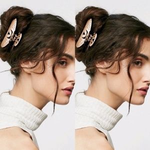 Free People Celestial Claw Hair Clip rose gold New